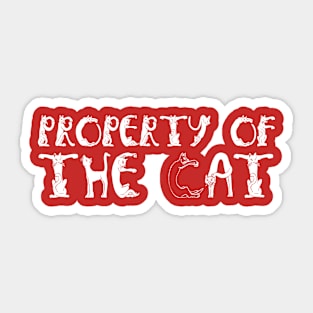 Property of The Cat Sticker